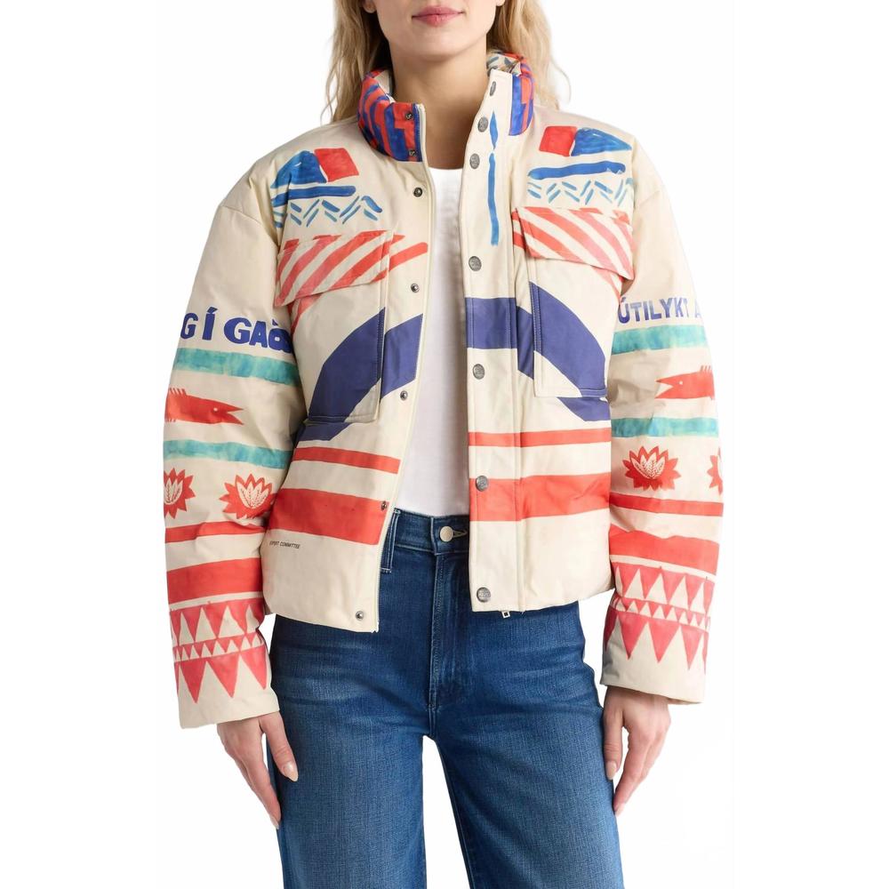 NEW MOTHER powder puff jacket in swede dream